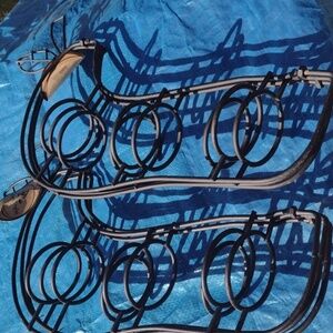 Handcrafted Cast iron Apple Stands (2)